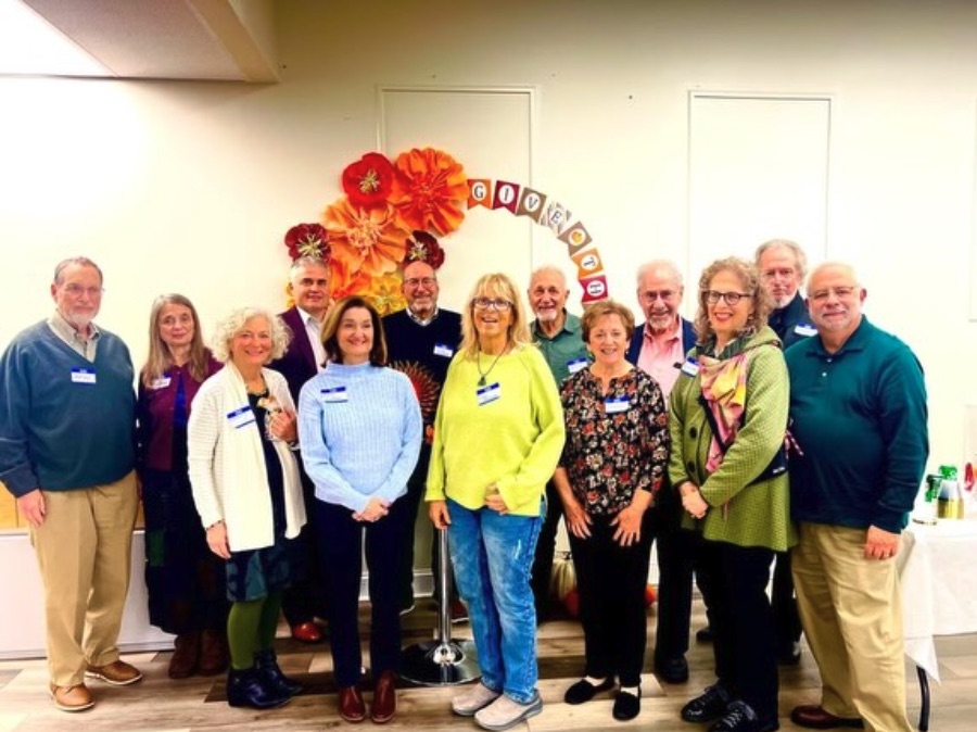 Wellspring community members gathered together at a Give Thanks event